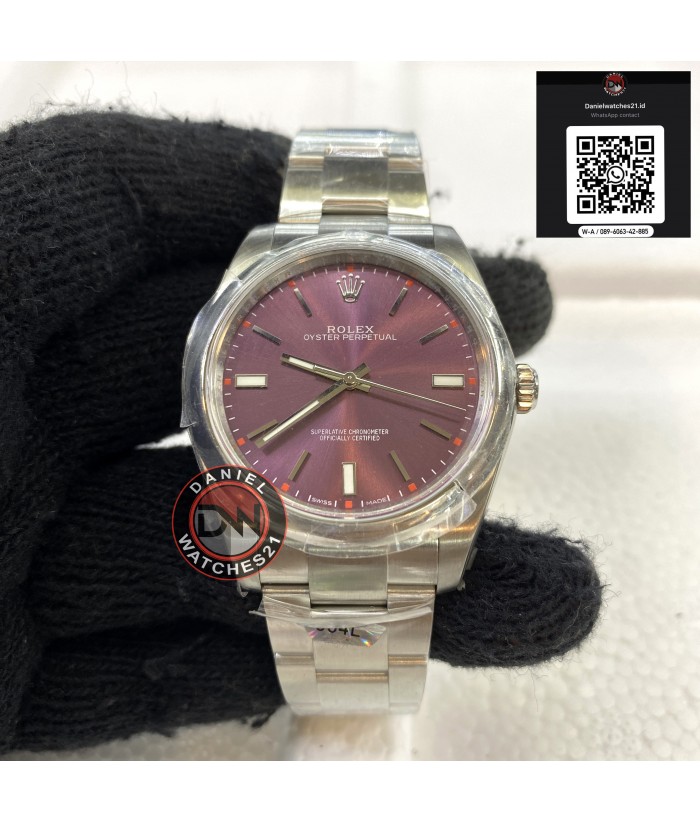 ROLEX 1 1 OYSTER PERPETUAL 39mm PURPLE 114300 ARF V4